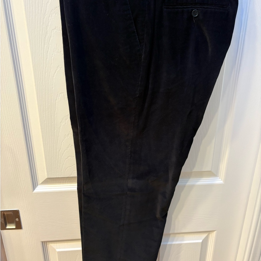 Paul Smith 32” Men's Dark Corduroy Trousers Luxury velvet
